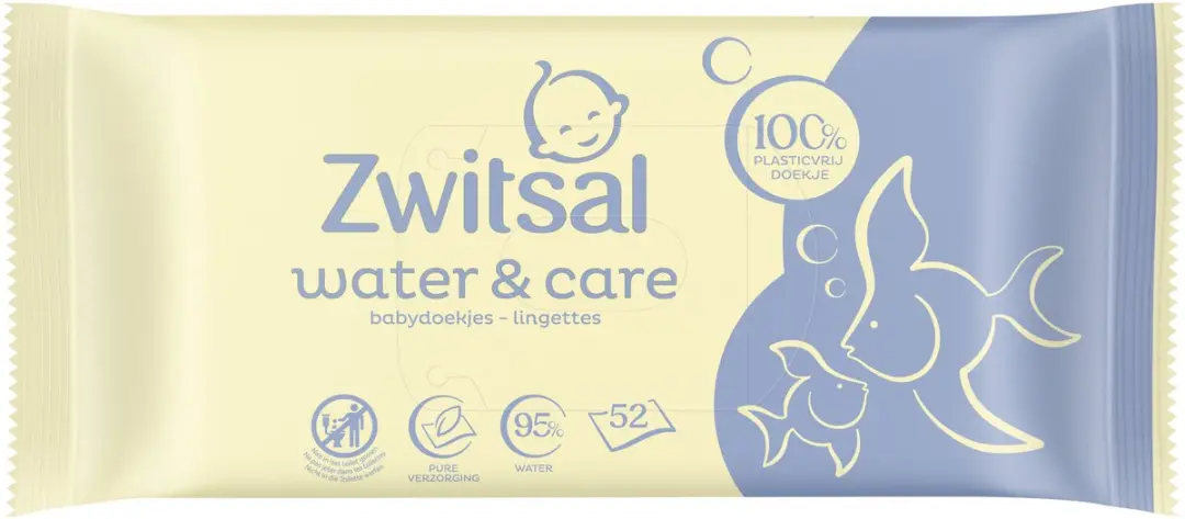 Zwitsal Billendoekjes Water & Care 624 Stuks