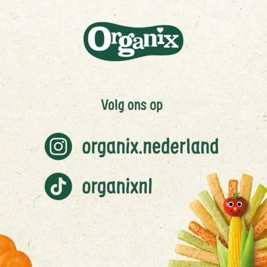 Organix Knijpfruit Haver Appel & Banaan 100g - 6 Stuks