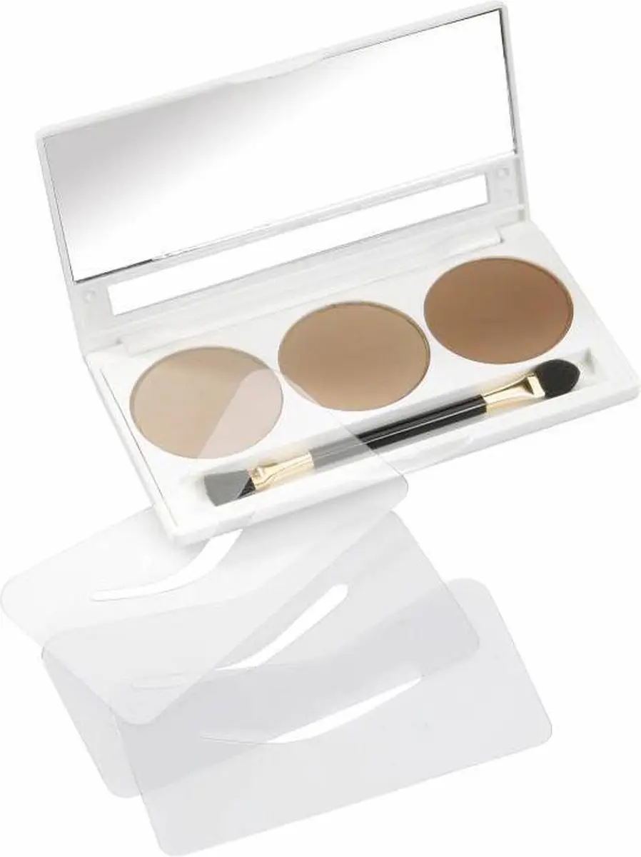 Bransus Wenkbrauw Poeder Set Light - 9g - 3 Kleuren