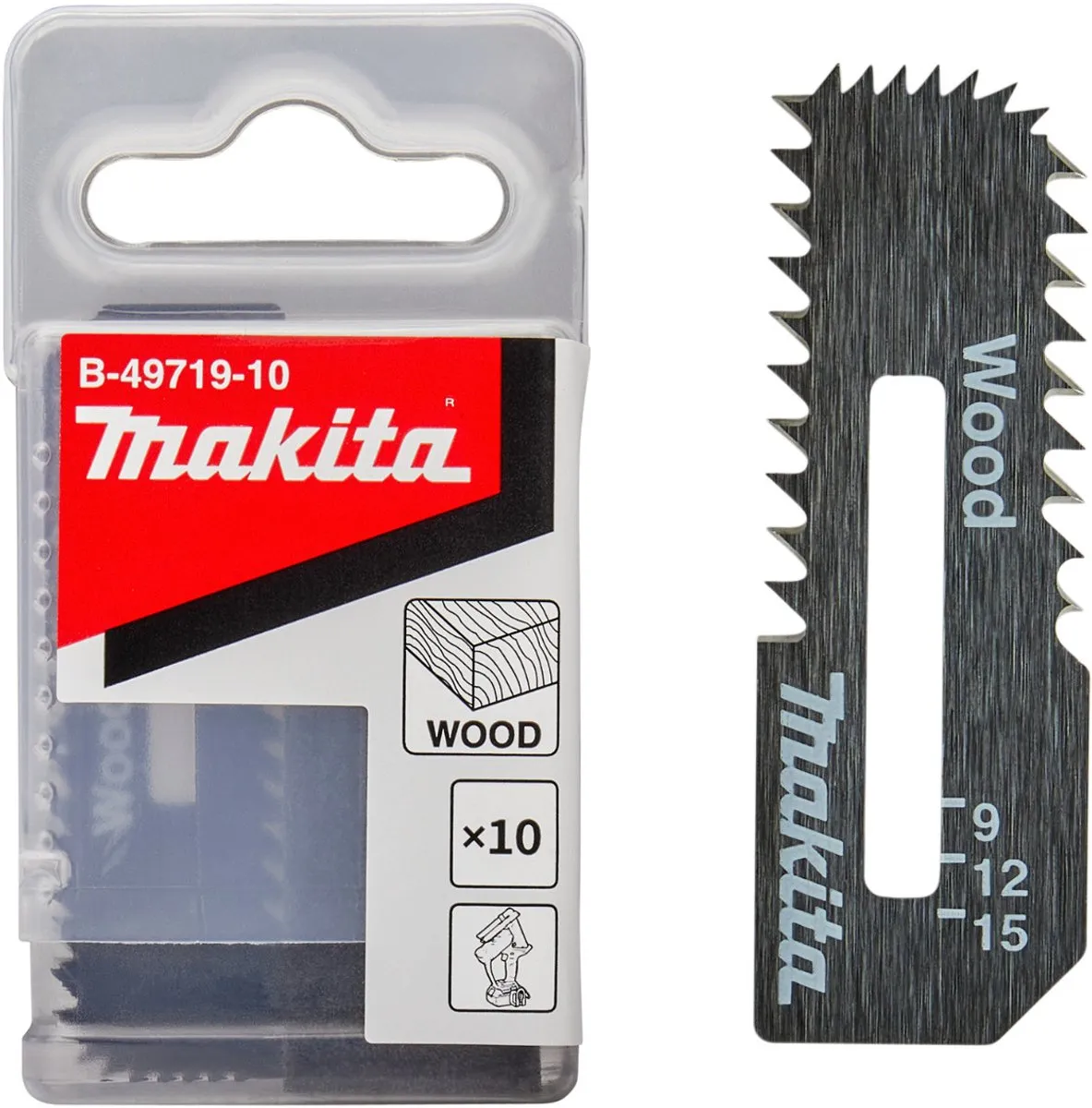 Makita Zaagblad B-49719-10 Hout 53x18x0,55mm