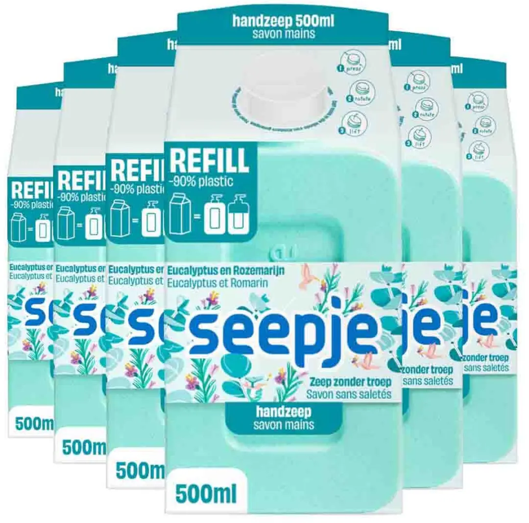 Seepje Handzeep Refill Eucalyptus Rozemarijn 3L