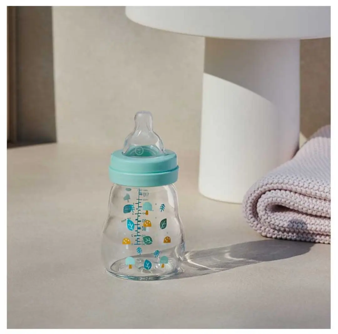 MAM Glazen Babyfles 170ml - Blauw - Flow 1