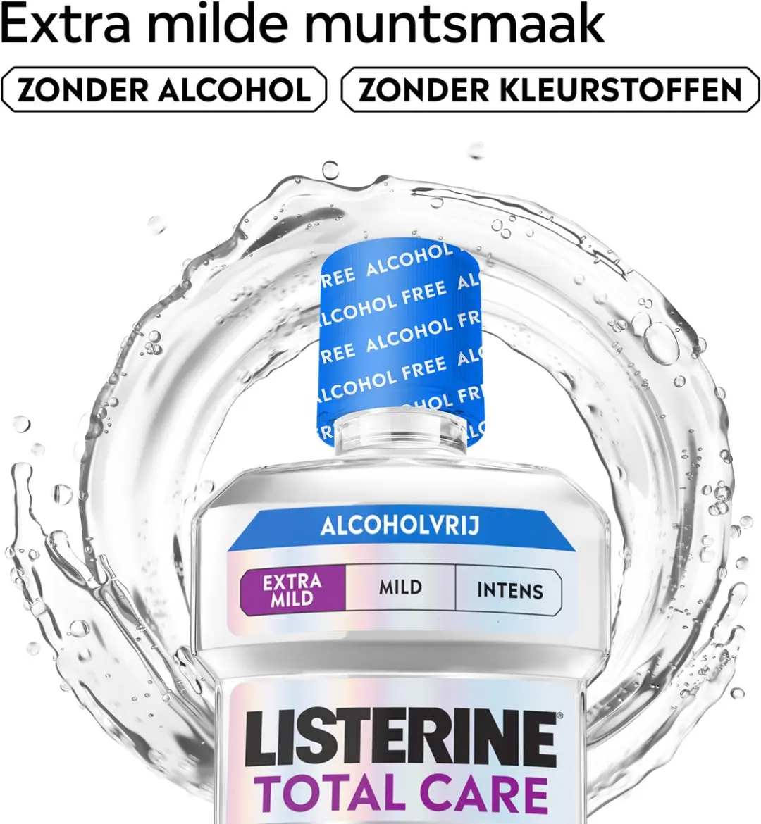 Listerine Total Care Extra Mild Alcoholvrij 3x500ml