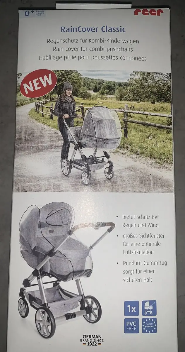 Reer Regenhoes Kinderwagen - Transparant