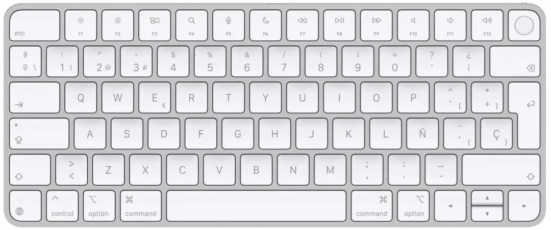 Apple Magic Keyboard MK293E/A Wit - Draadloos met Touch ID - afbeelding 6 van 6