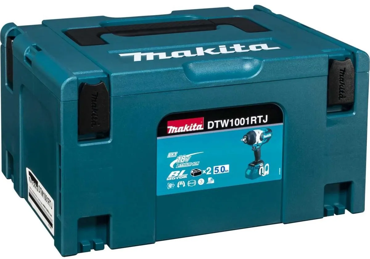 Makita DTW1001RTJ Slagmoersleutel - 1050Nm - 2x 5.0Ah - 3/4"