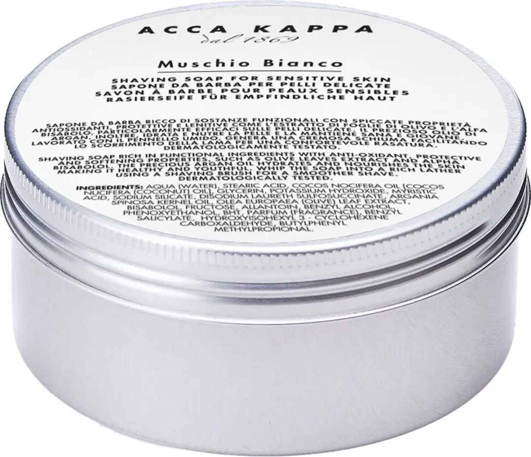 Acca Kappa Scheerzeep Traditional White Moss 250ml