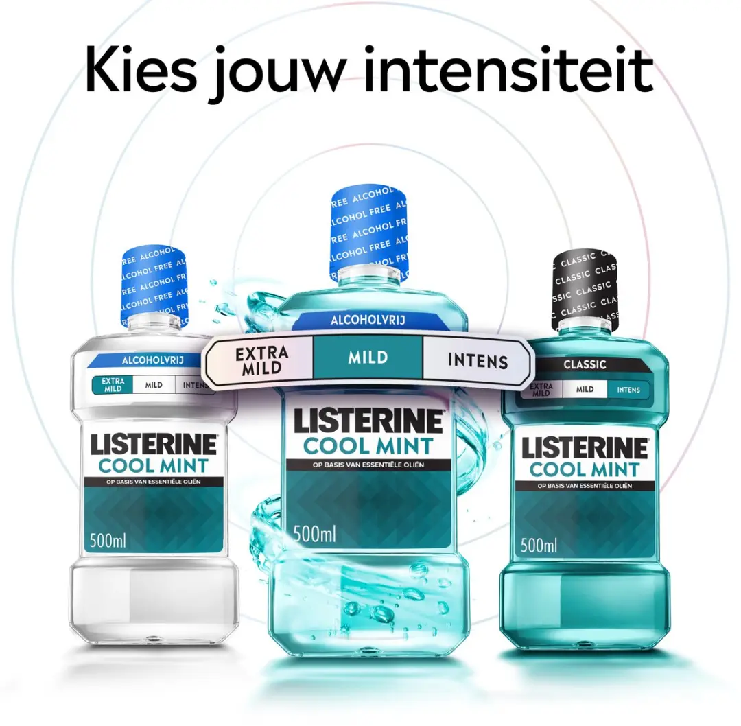 Listerine Cool Mint Intensief Mondspoeling 3x500ml