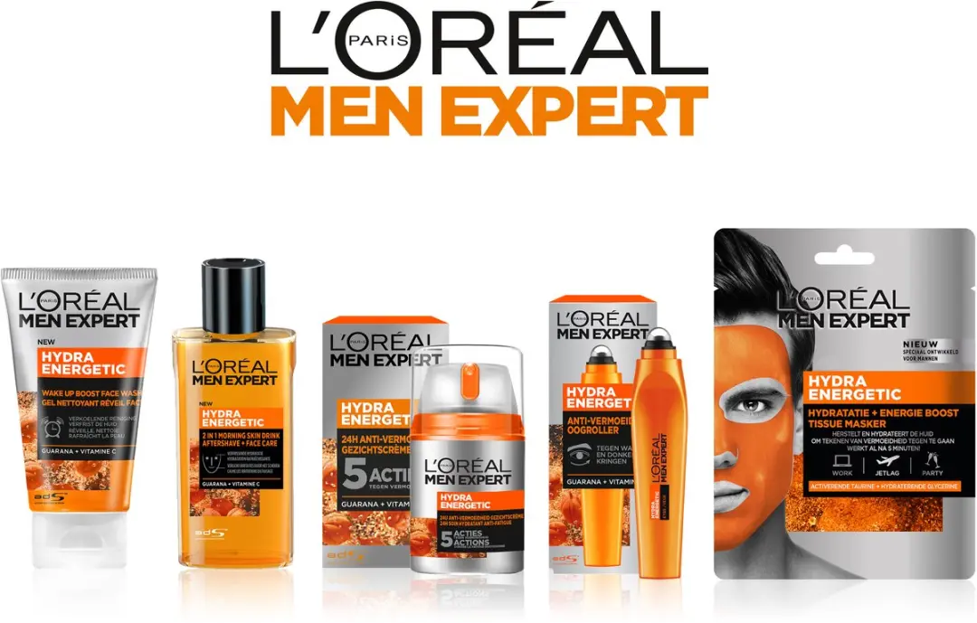 L'Oréal Paris Men Expert Hydra Energetic Gezichtsreiniger 3x100ml