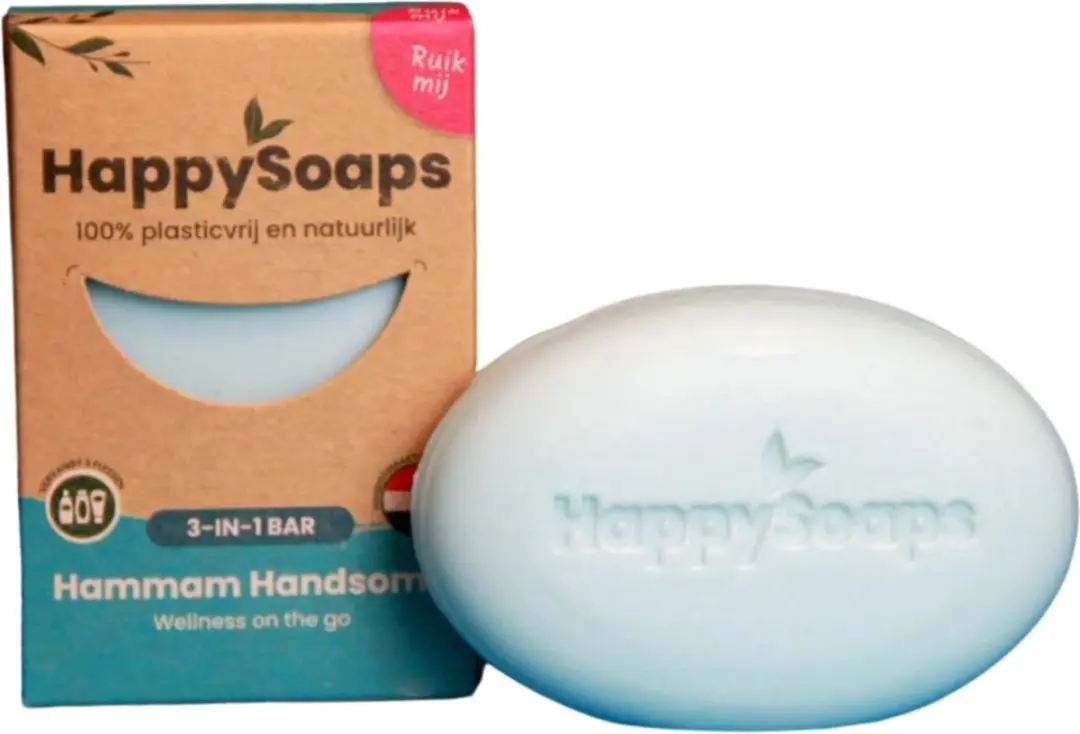 HappySoaps Hammam Handsome 3-in-1 Haar Lichaam Gezicht Zeep 70g