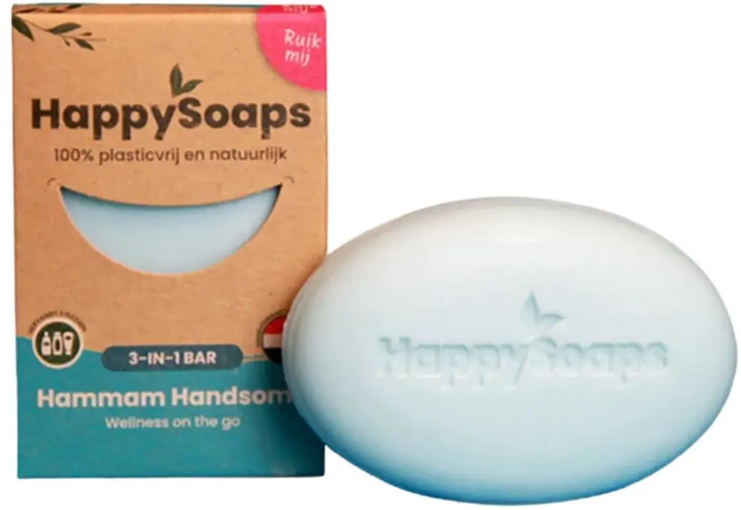 HappySoaps Hammam Handsome 3-in-1 Haar Lichaam Gezicht Zeep 70g