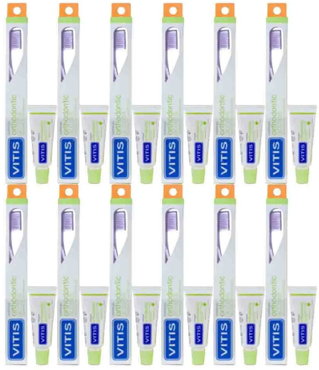 Vitis Tandenborstel Orthodontic + Mini Tandpasta