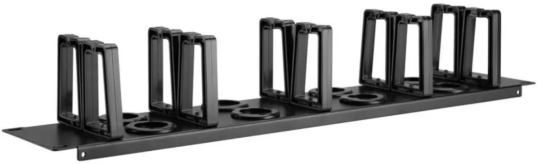 Renkforce RF-7116968 Kabelgeleiding 19" - 2 HE - 360° draaibaar - Zwart