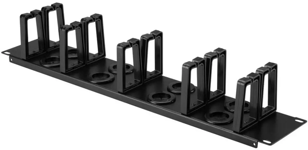 Renkforce RF-7116968 Kabelgeleiding 19" - 2 HE - 360° draaibaar - Zwart