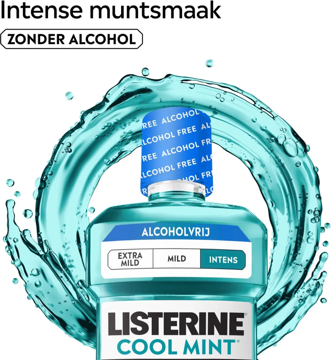 Listerine Cool Mint Alcoholvrij Mondspoeling 3x500ml