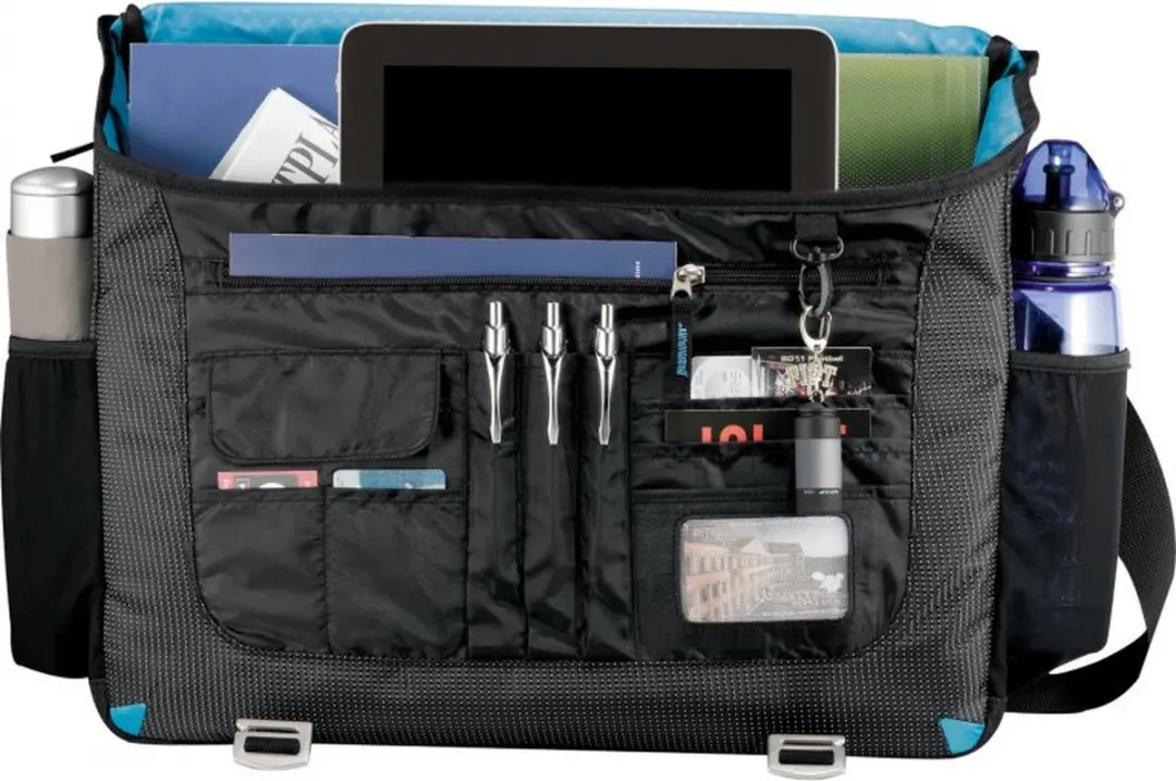Zoom Laptop Messenger Bag Asa 17" - Zwart