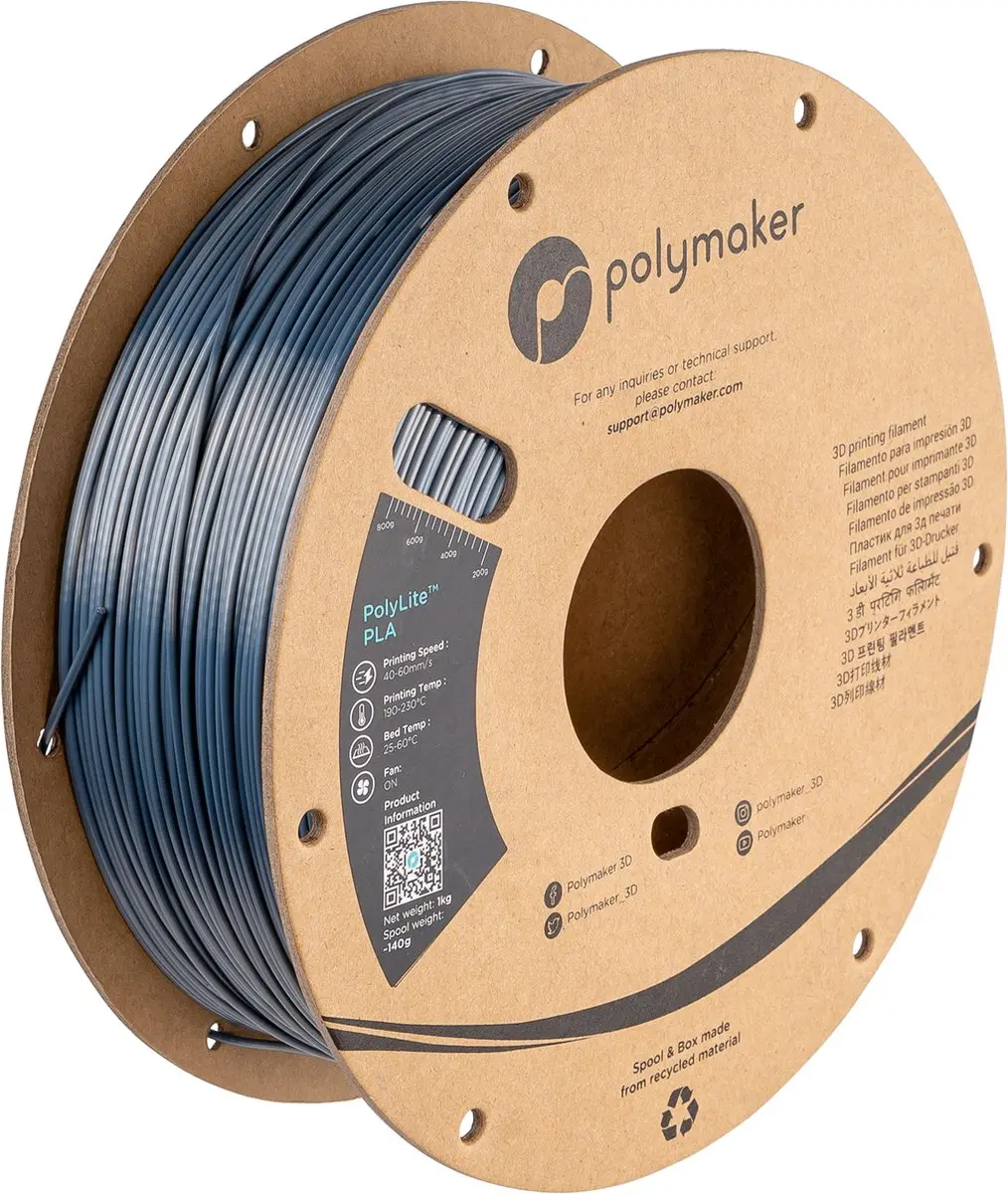 Polymaker PolyLite PLA Filament Silk Chrome 1,75mm