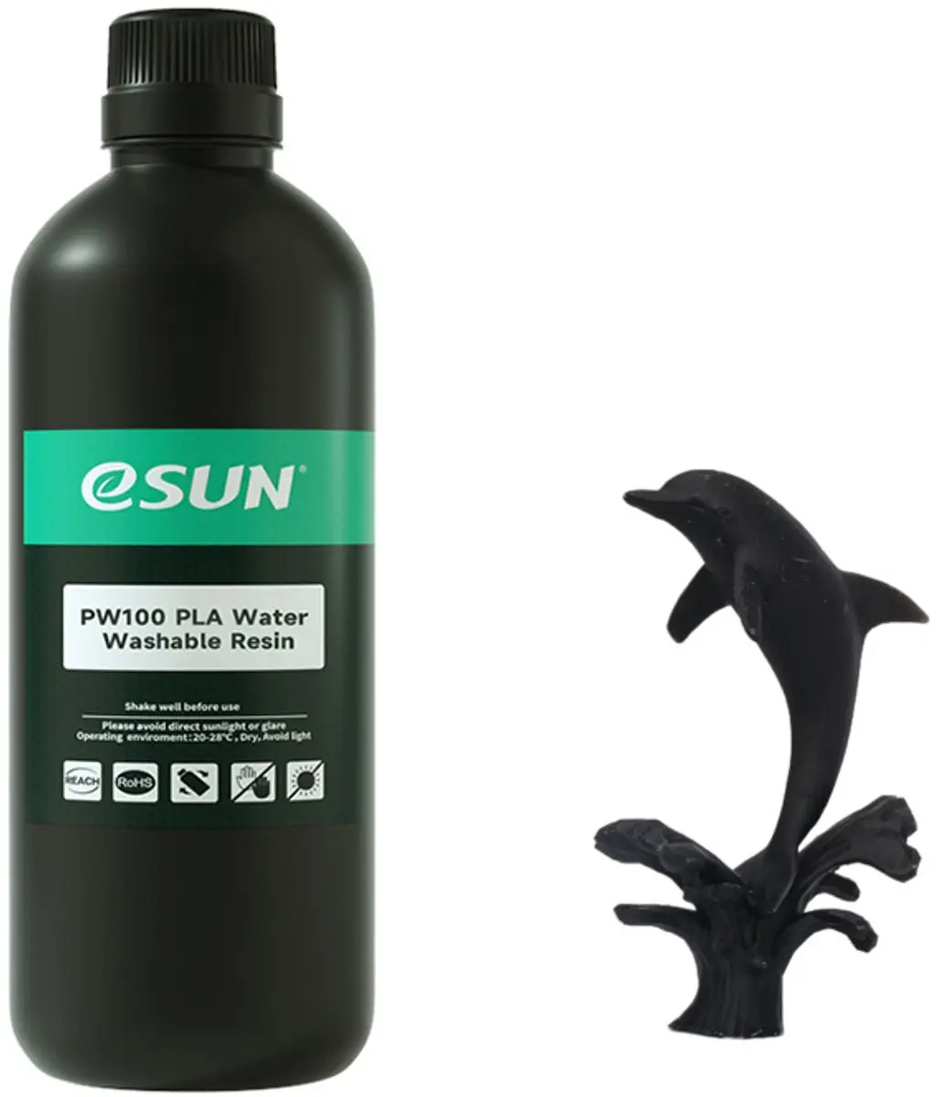 ESUN Water Washable Resin Zwart 0.5kg
