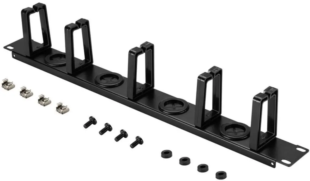 Renkforce RF-7116970 Kabelgeleiding 19" 1 HE - Zwart