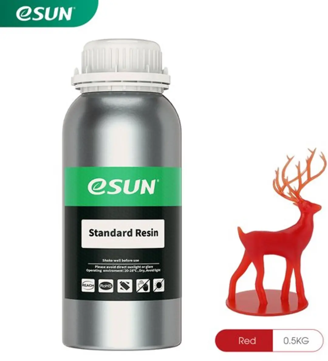ESUN eResin PLA Filament Rood 0.5kg