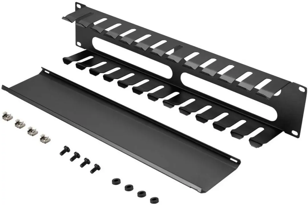 Renkforce RF-7112618 Kabelgeleiding 2HE - Zwart