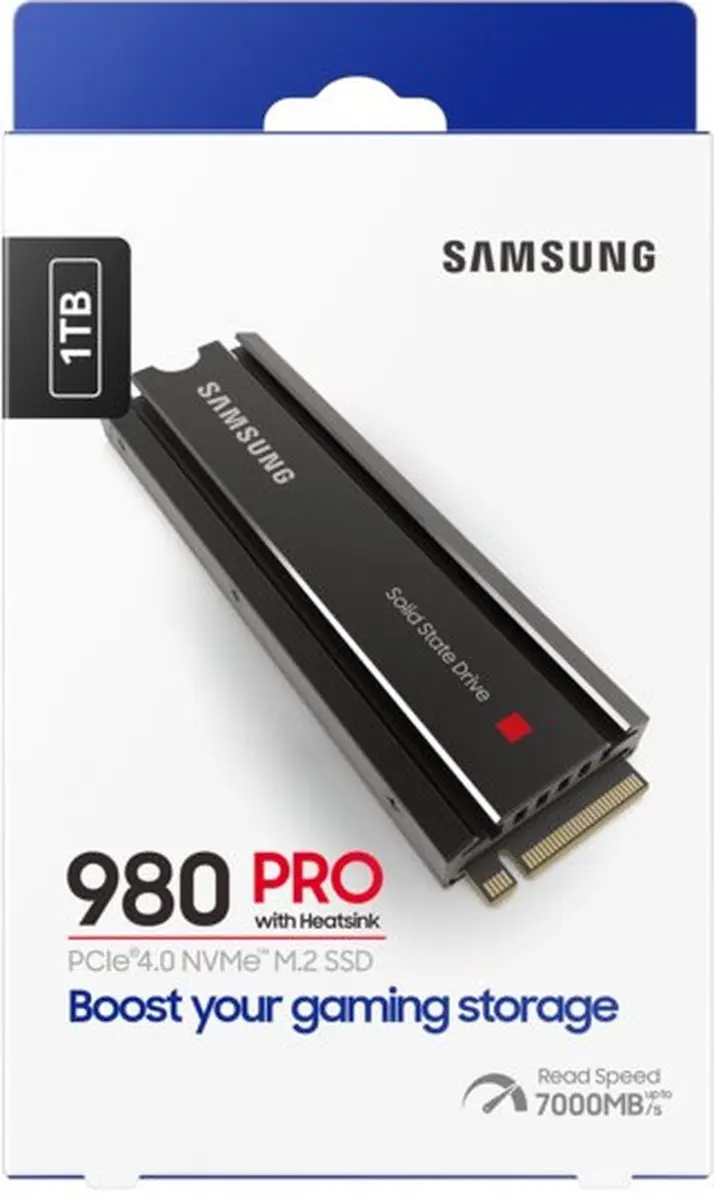 Samsung 980 PRO MZ-V8P1T0CW SSD - 1TB - Heatsink