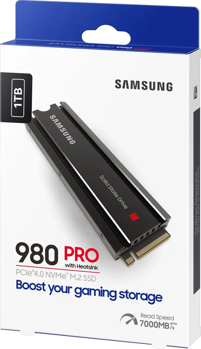 Samsung 980 PRO MZ-V8P1T0CW SSD - 1TB - Heatsink - afbeelding 6 van 6