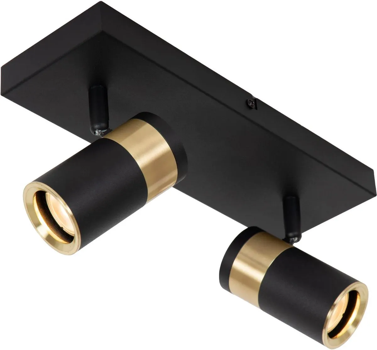 Lucide GORIK Plafondspot 2xGU10 - Zwart
