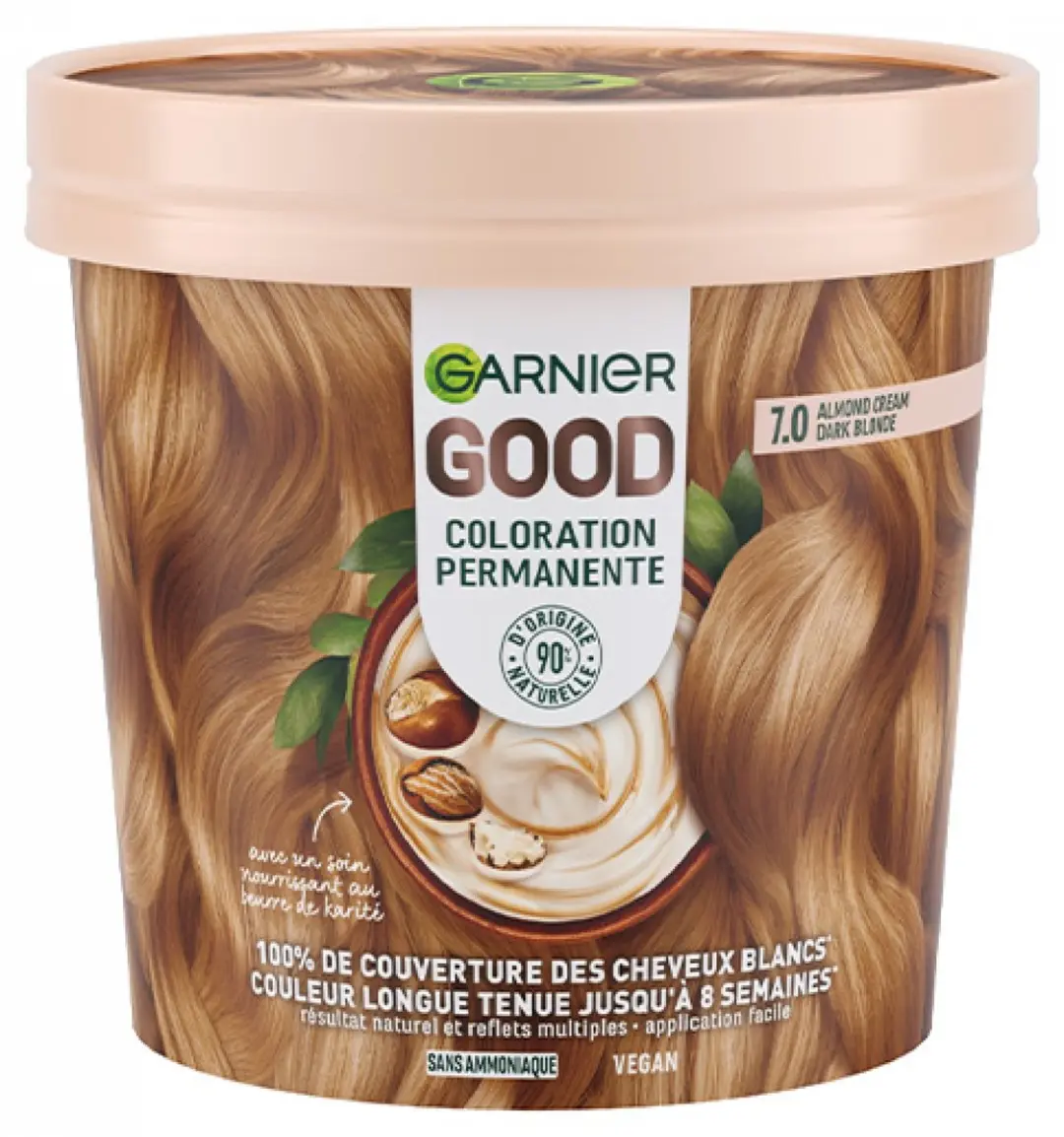 Garnier Goed Permanent Kleur 7.0 Donker Blond Amandel 160ml