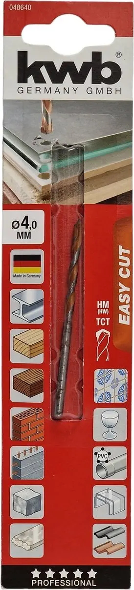 KWB Universele Boor Easy Cut 4,0mm