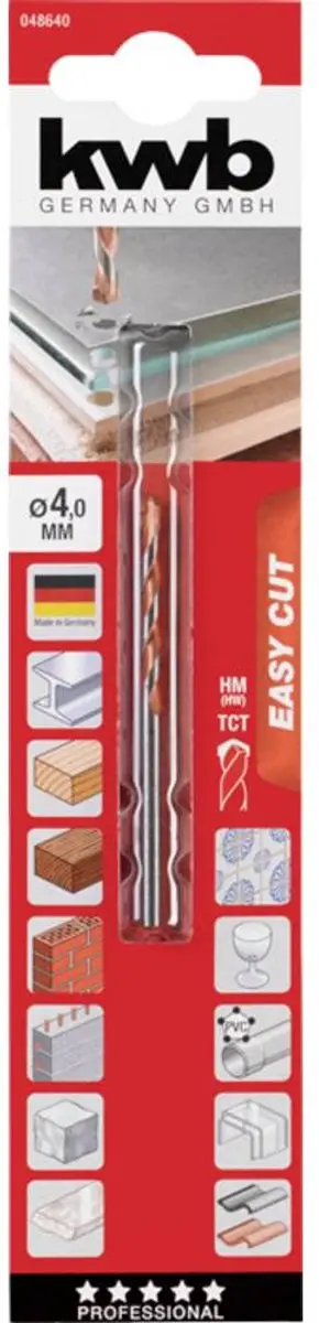 KWB Universele Boor Easy Cut 4,0mm - Metaal