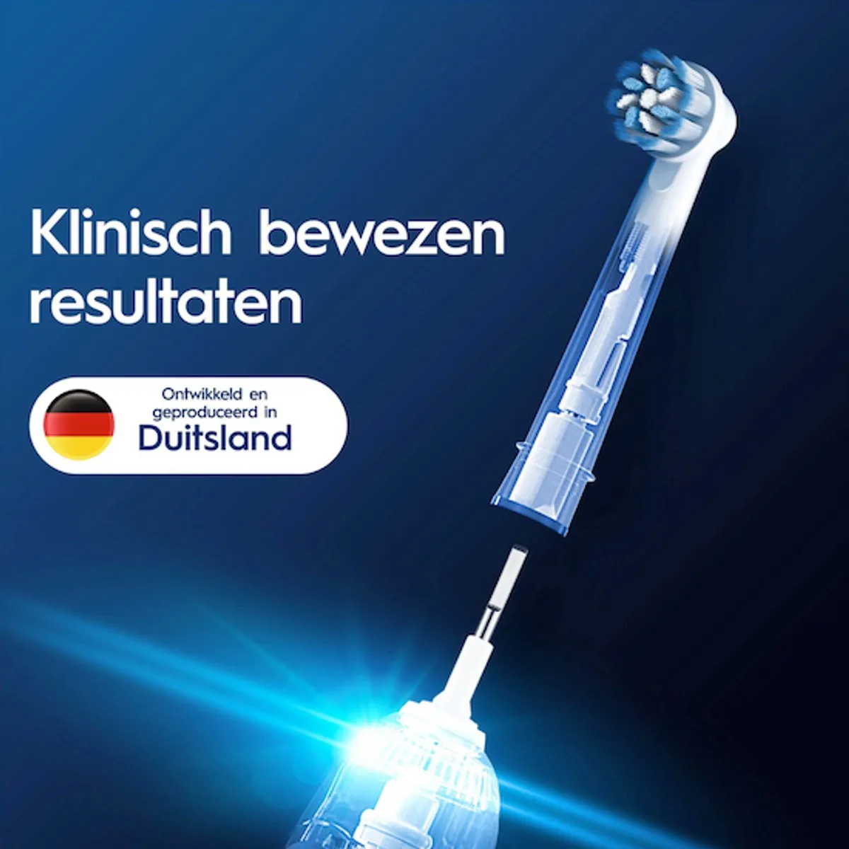 Oral-B PRO Sensitive Clean Opzetborstels - 6 Stuks - Blauw/Wit