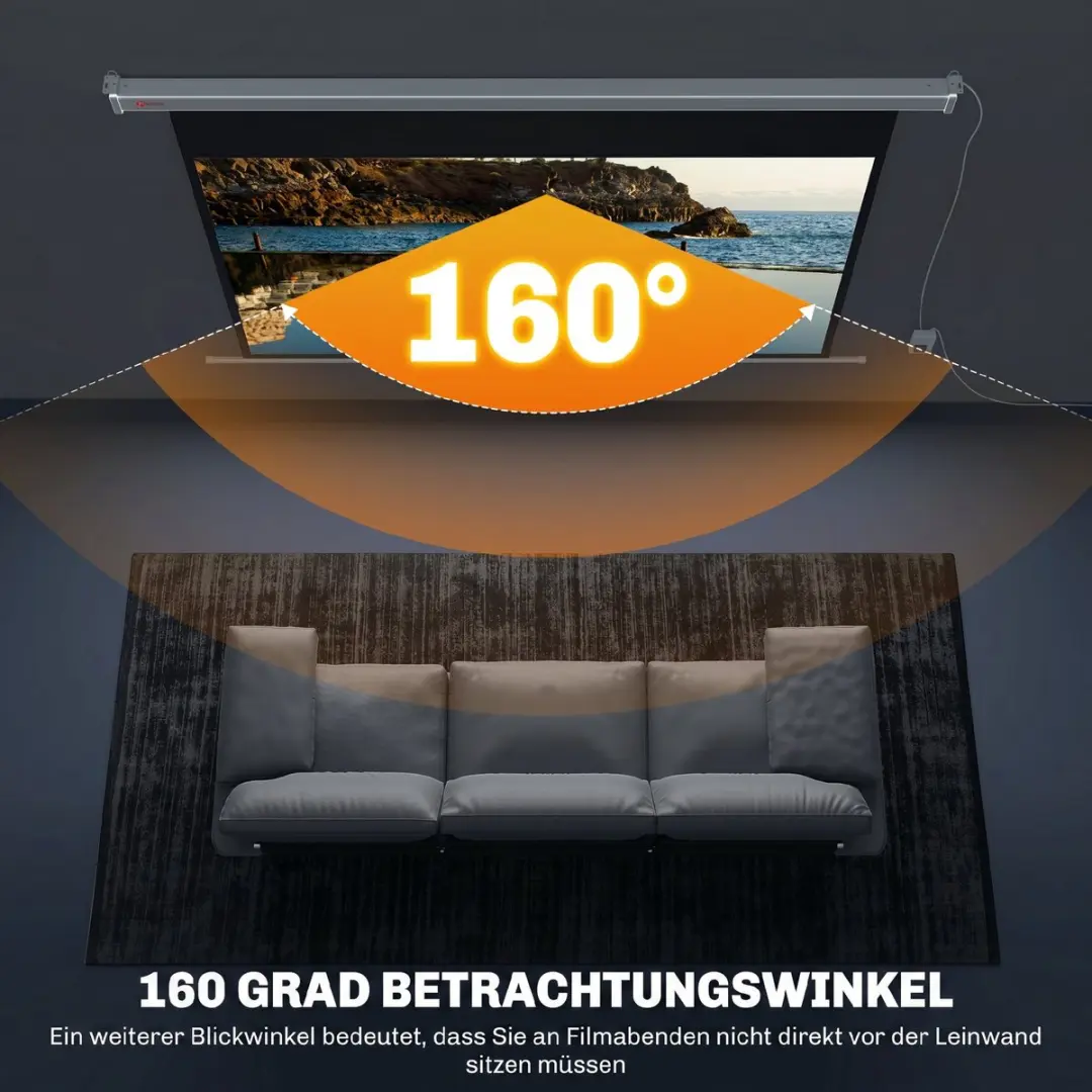 Homcom Projectiescherm 192x138cm - Wit - 25W