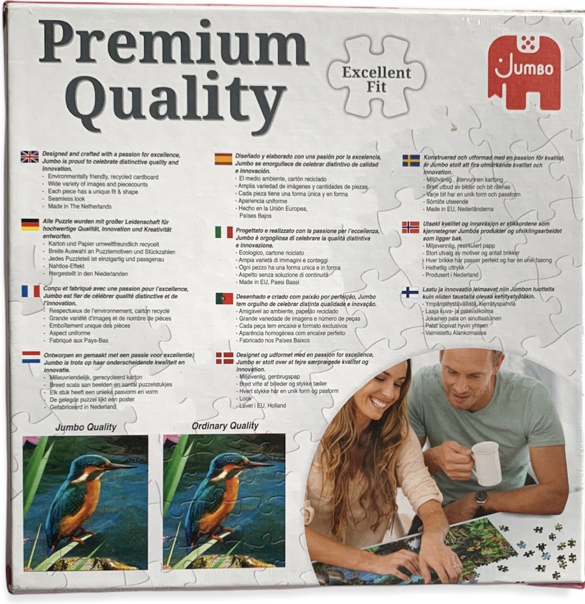 Jumbo - Puzzel - Dieren - Roze -  Love - 500 stukjes - Studio Pets