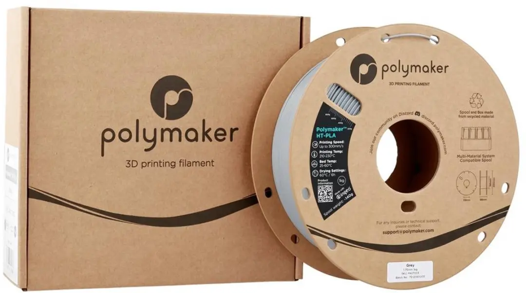 Polymaker HT-PLA Filament 1.75mm 1000g - Grijs