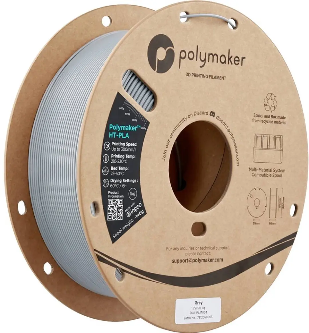 Polymaker HT-PLA Filament 1.75mm 1000g