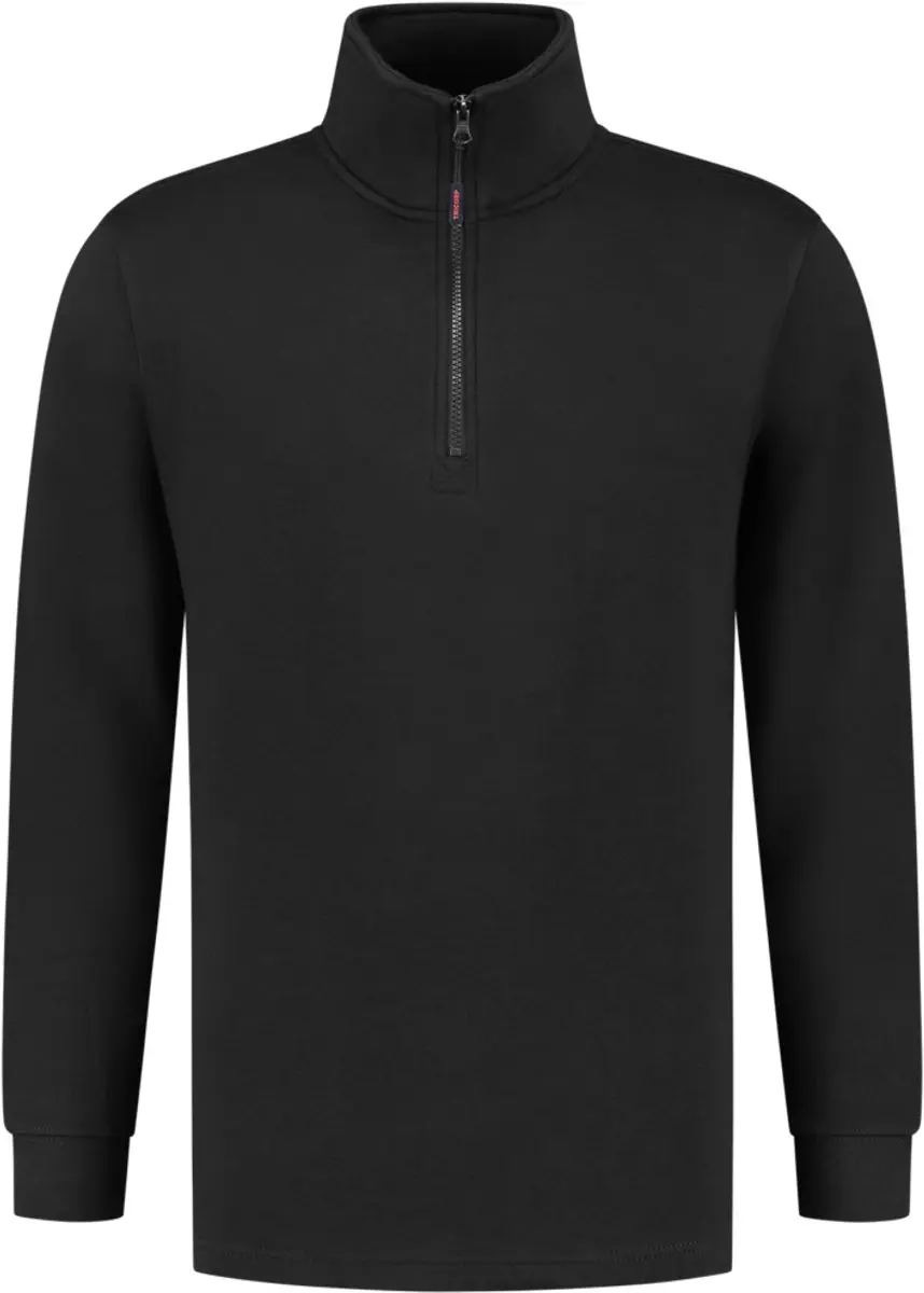 Tricorp Sweater Ritskraag - Zwart - Maat S