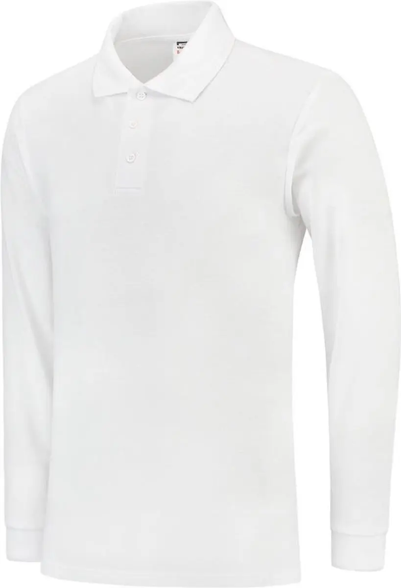 Tricorp Poloshirt Lange Mouw Wit - S