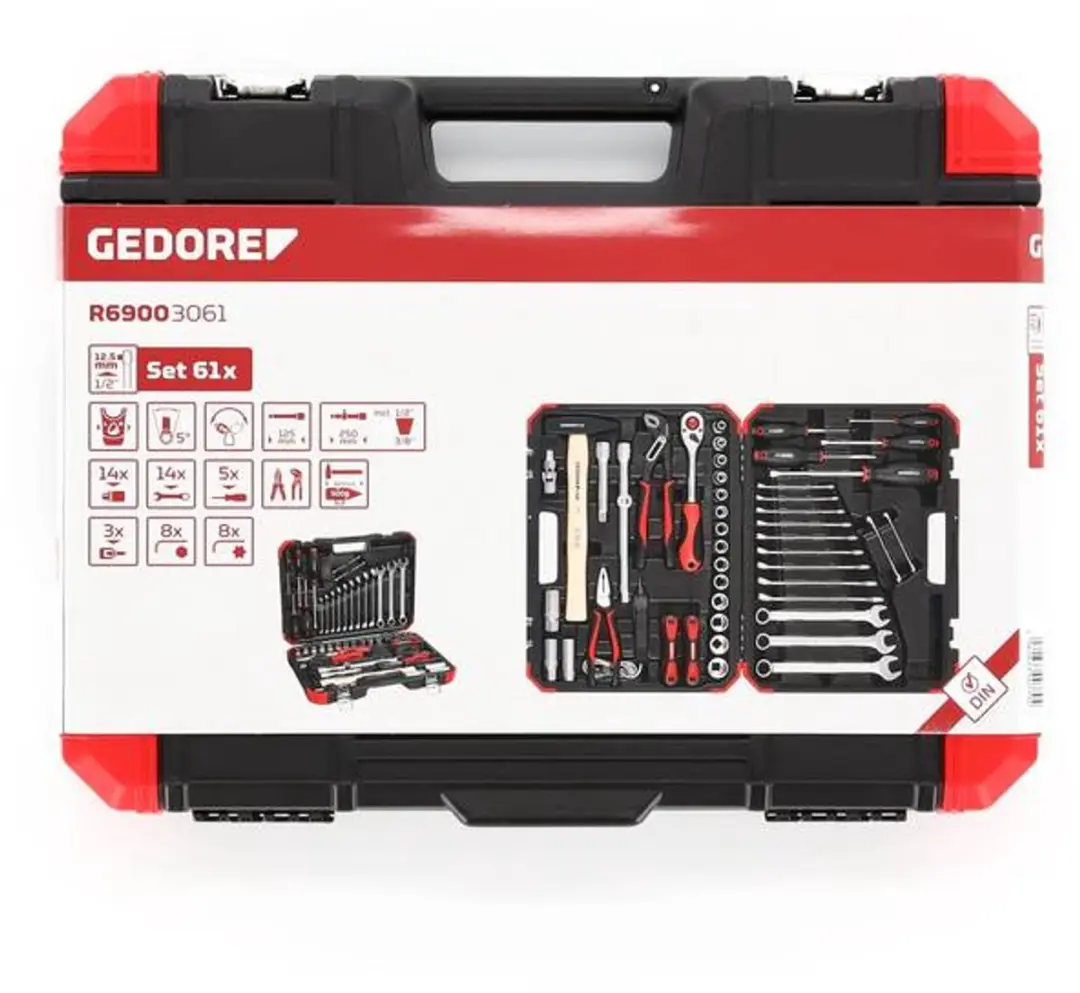 Gedore RED 3300995 Ring-steeksleutelset 24-delig - 6-32mm