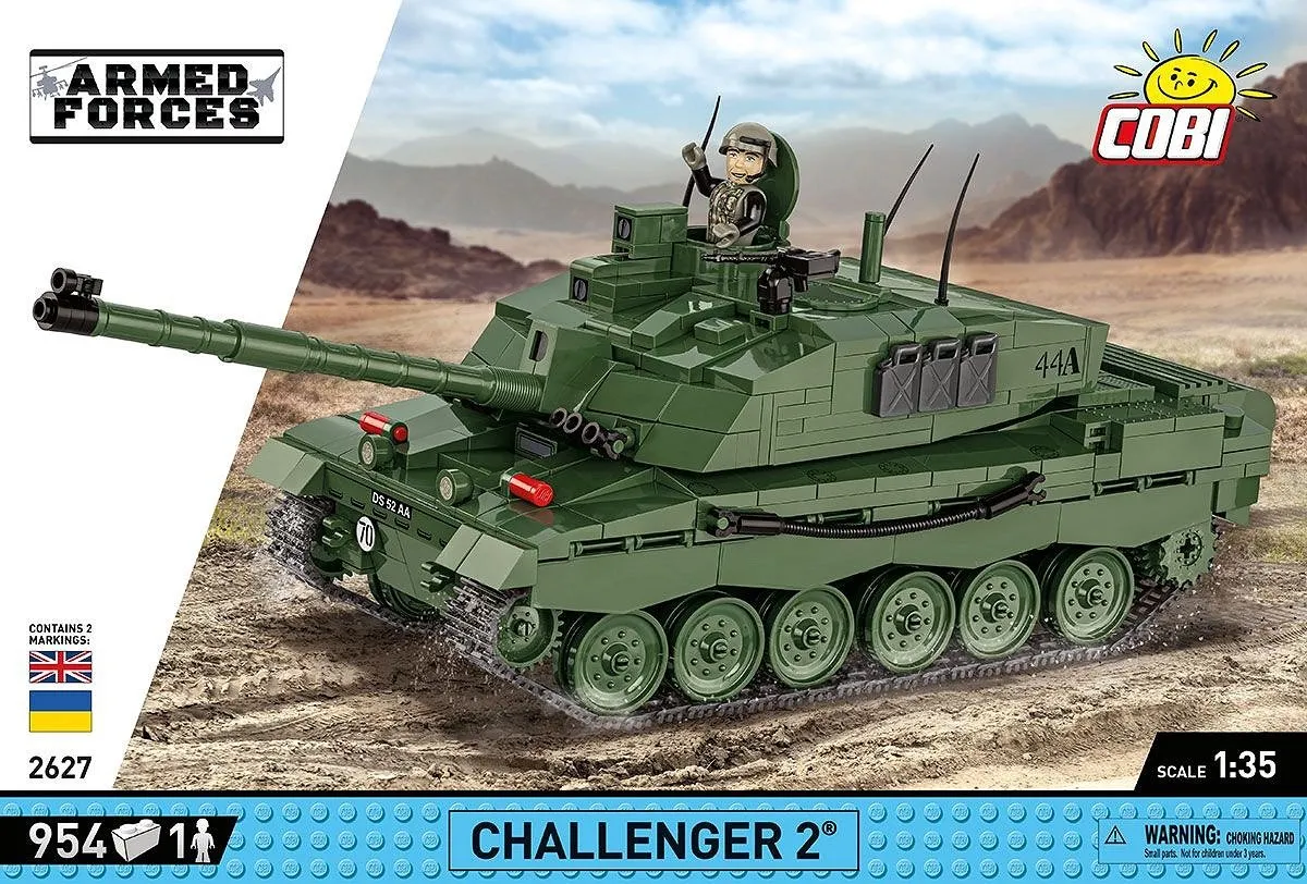 Cobi Challenger II Tank COBI-2627 - 954 Onderdelen - Meerkleurig