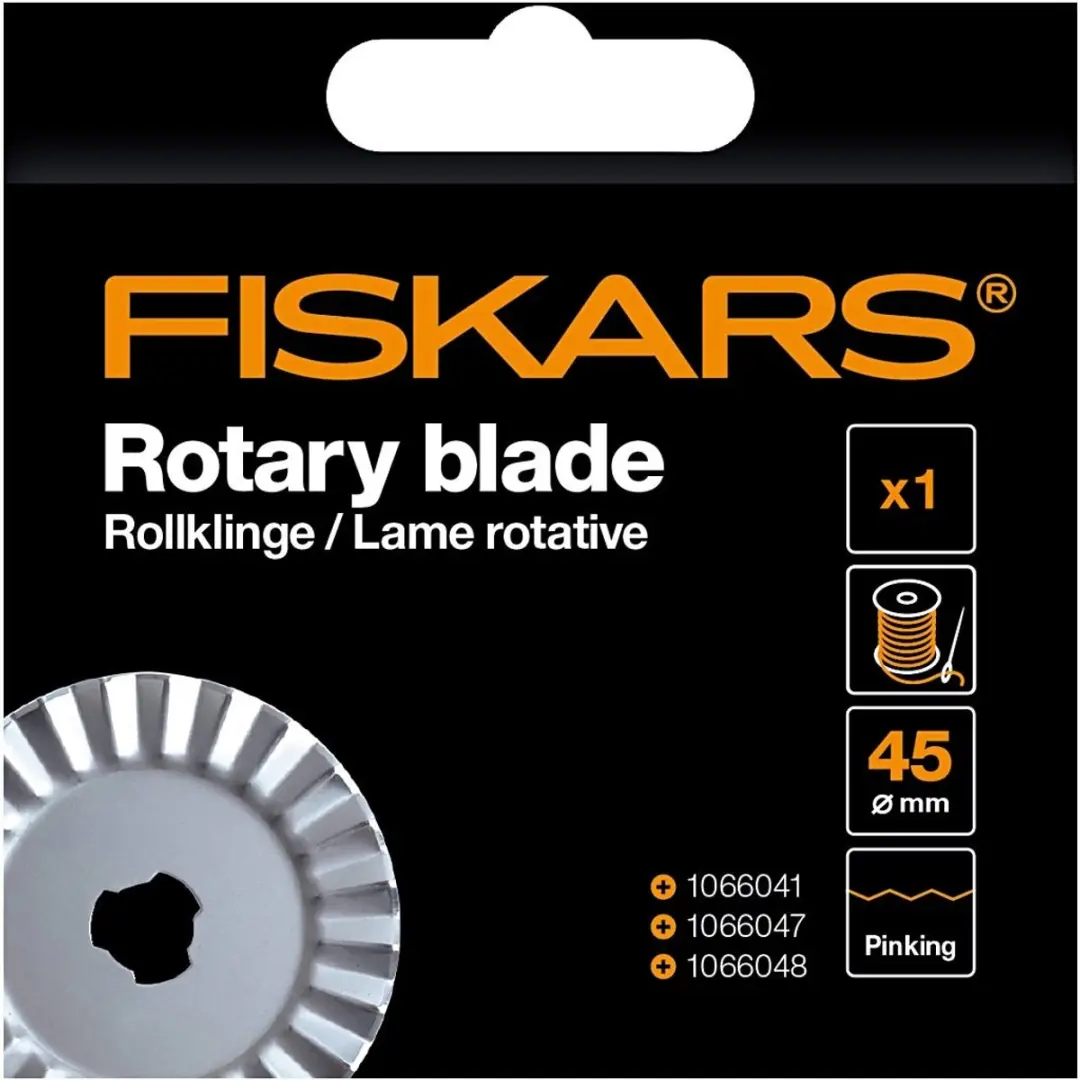 Fiskars Reservemesje Rolmes Gekarteld Ø45mm - Zilver