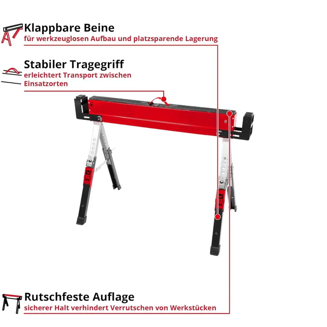 Einhell kwb Werkbankset 2-delig - Staal 485mm - afbeelding 6 van 6