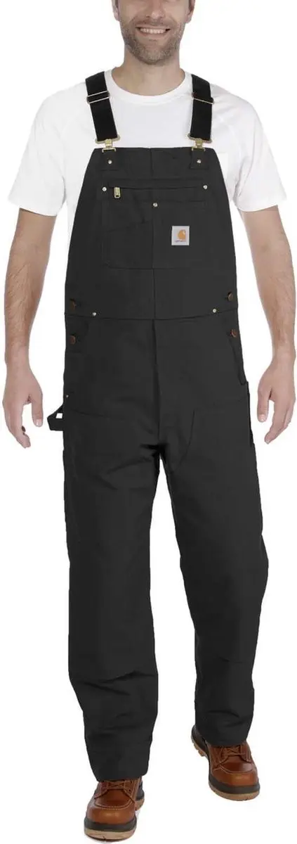 Carhartt Heren Bib Overall 44/30 - Zwart