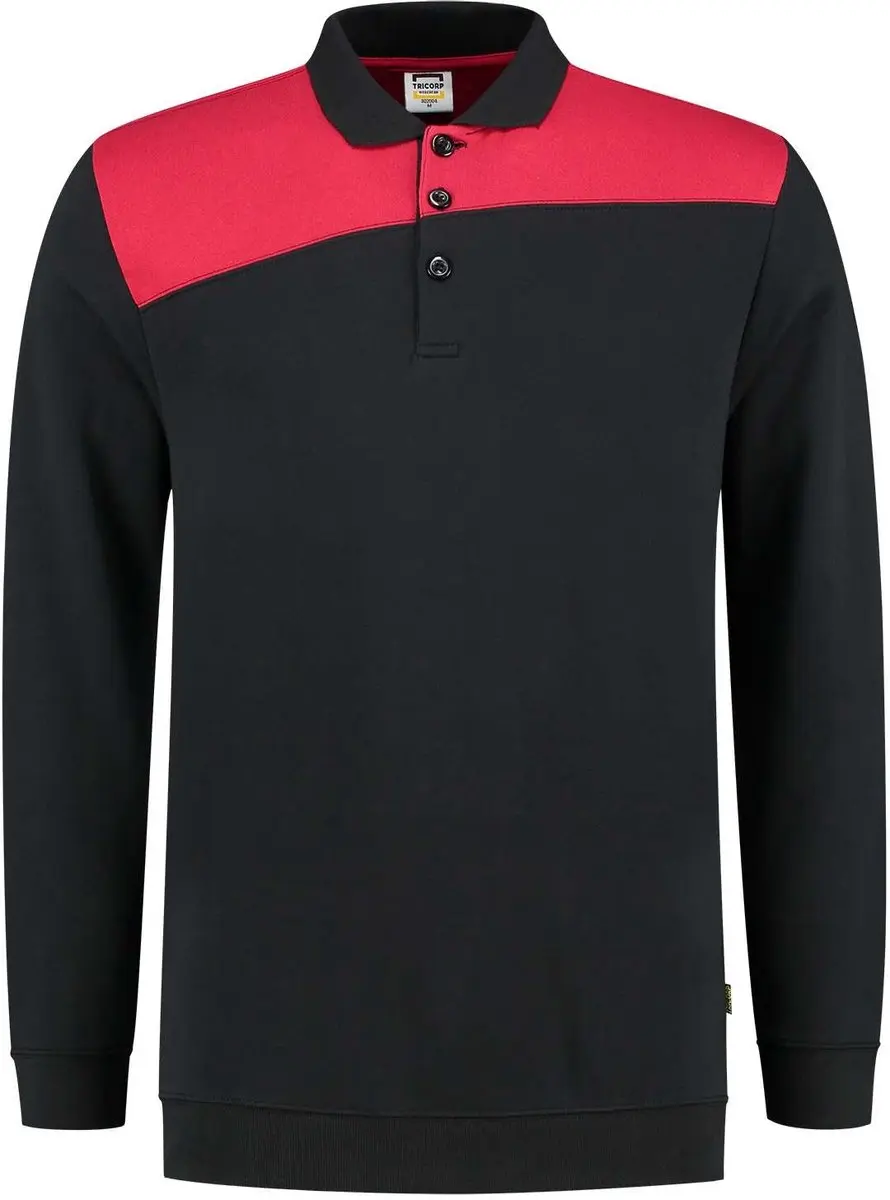 Tricorp 302004 Polosweater - Donkergrijs/Zwart - XL