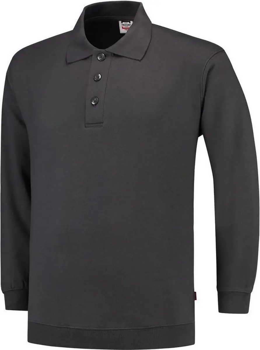 Tricorp Casual Polo/Sweater Boord 301005 - XS - Donkergrijs
