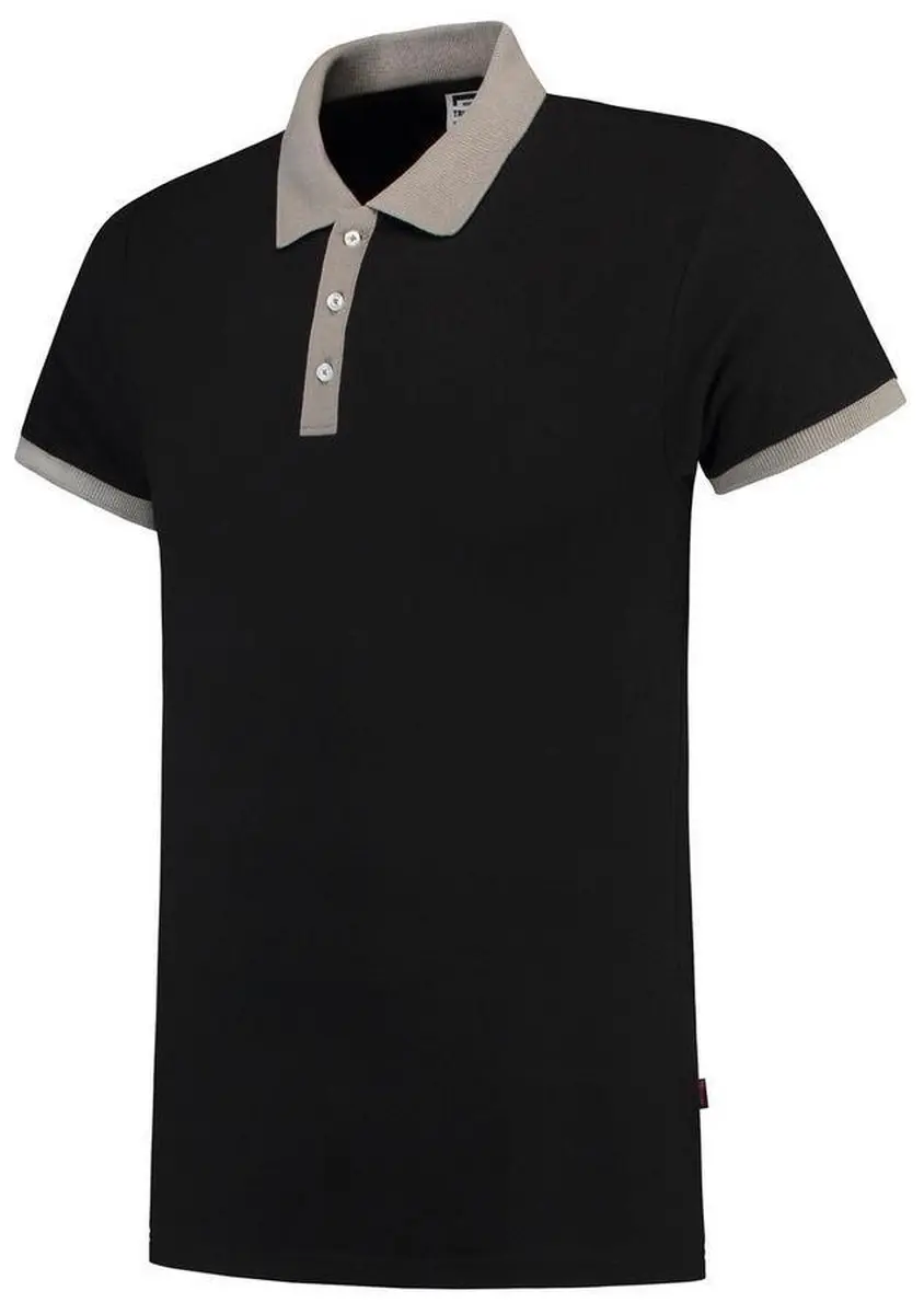 Tricorp Polo Bi-Color PBF210 - M - Zwart/Grijs