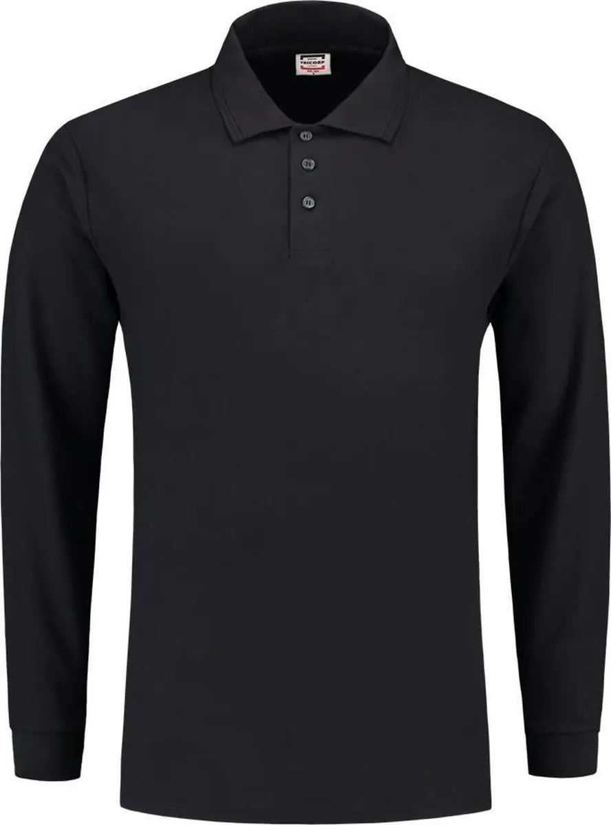 Tricorp Poloshirt Lange Mouw 201009 - XXL - Marineblauw