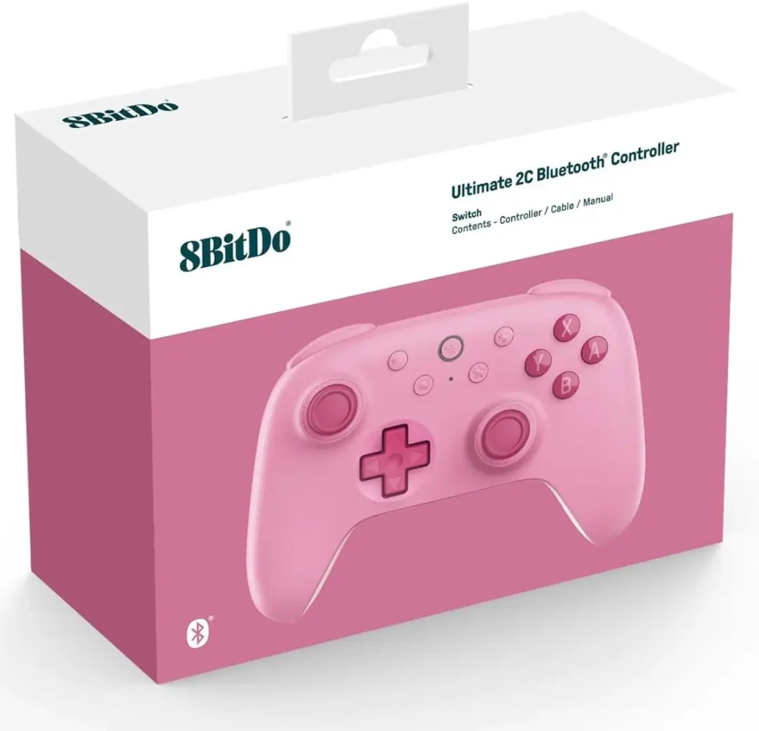 8BitDo Ultimate 2C Draadloze Controller - Roze