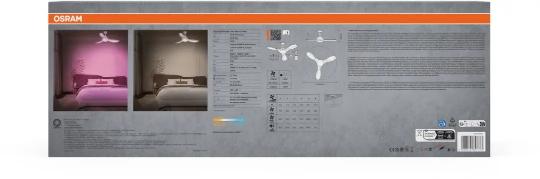 Osram Ceiling Fan Bise 1065mm LED - 48W - Wit