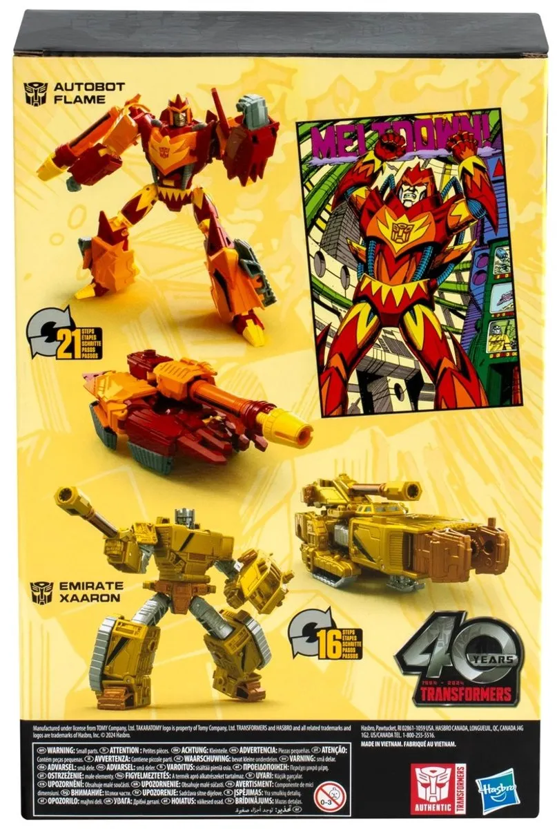 Hasbro Transformers Comic Edition G0643 Autobot Flame & Emirate Xaaron - Multi